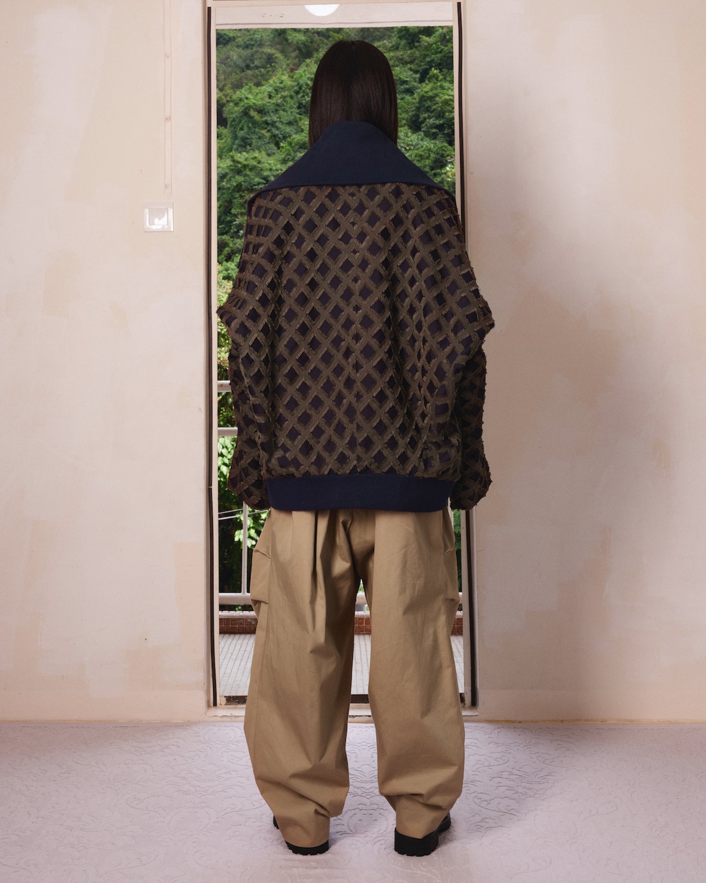 Triple-Pleated Barrel Chinos - MH26AP01A