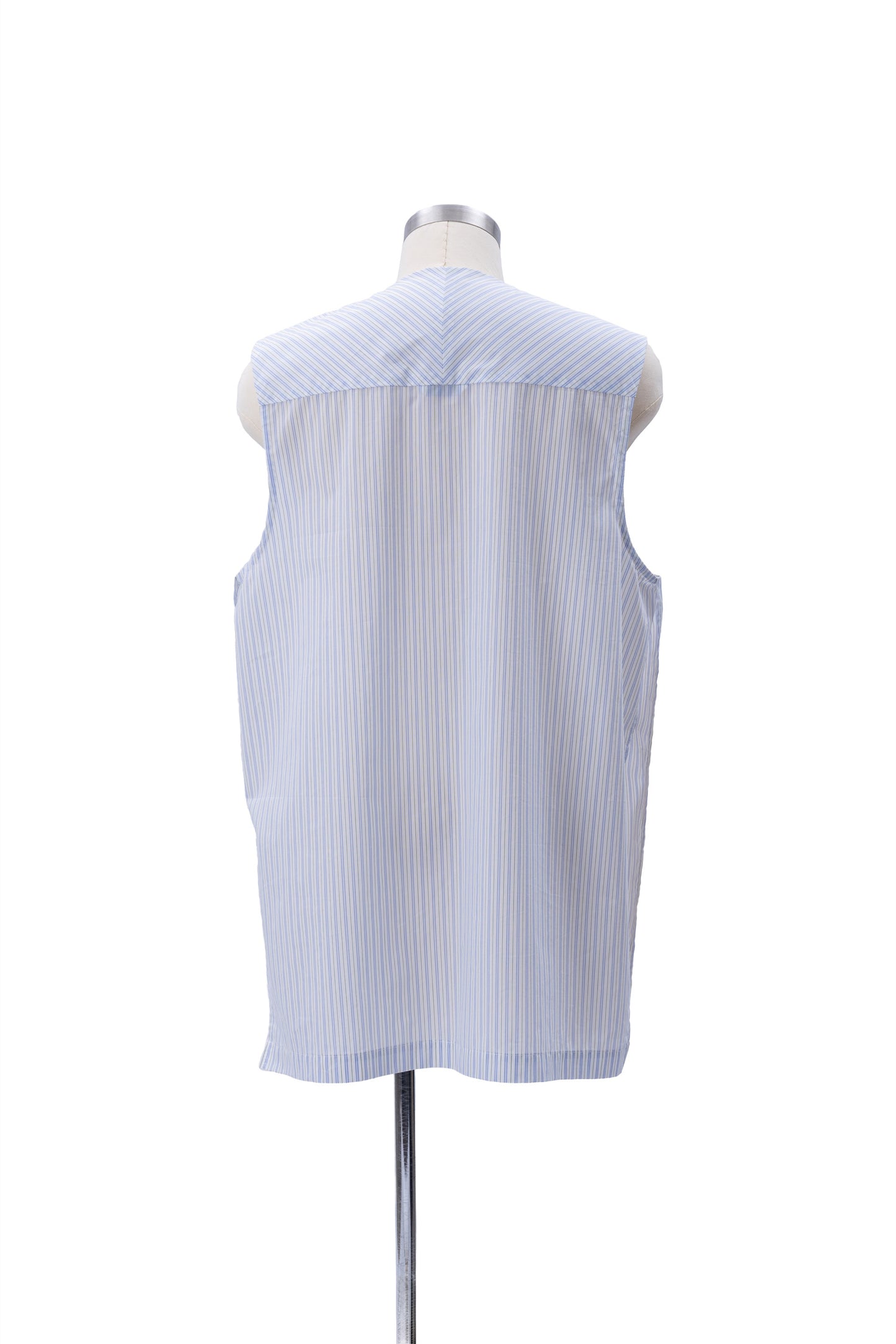 Sleeveless Henley Neck Woven Top - MH26AST03B