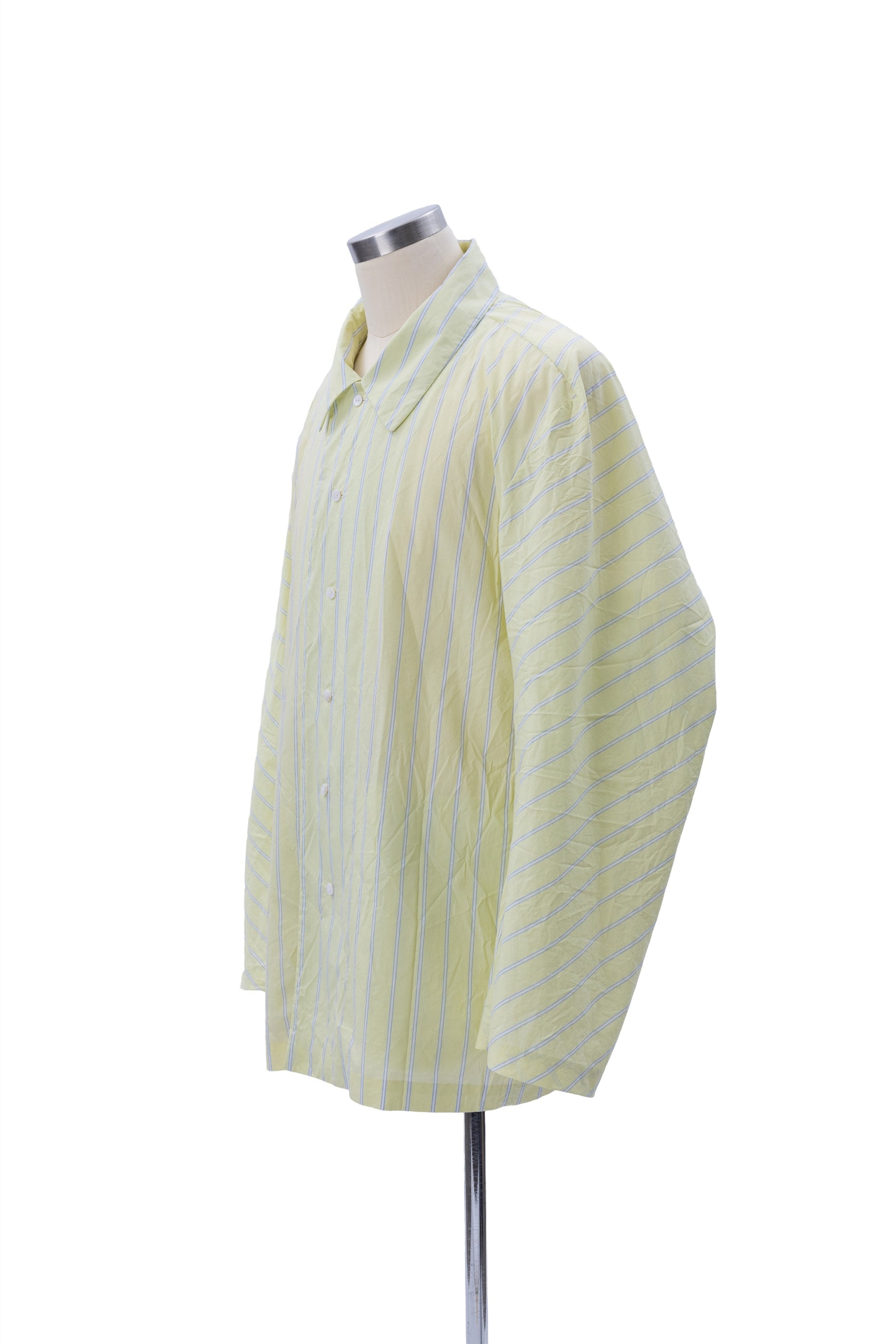 “Stripes-Play” Wrinkled Shirt Jacket - MH26AJK03B