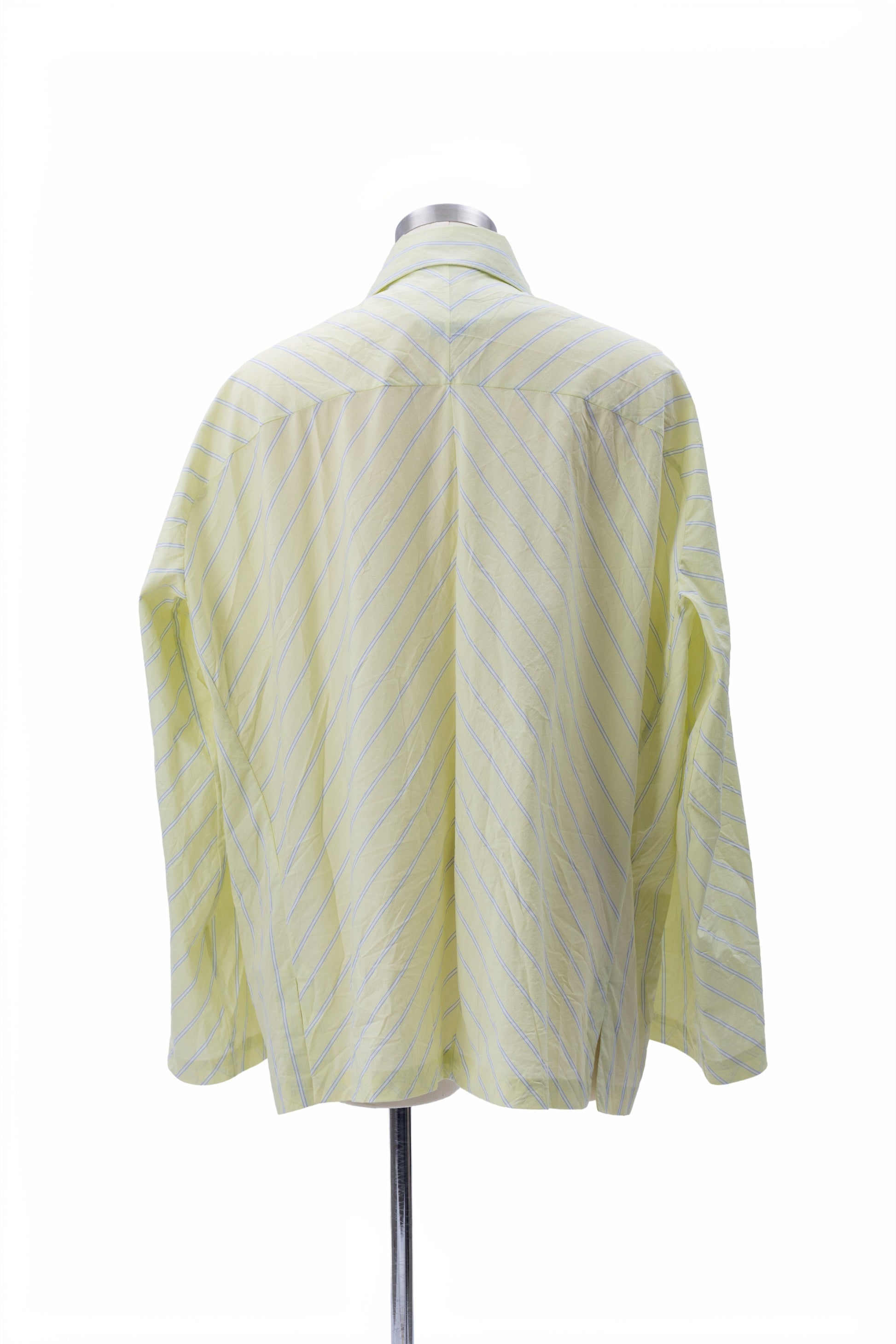 “Stripes-Play” Wrinkled Shirt Jacket - MH26AJK03B