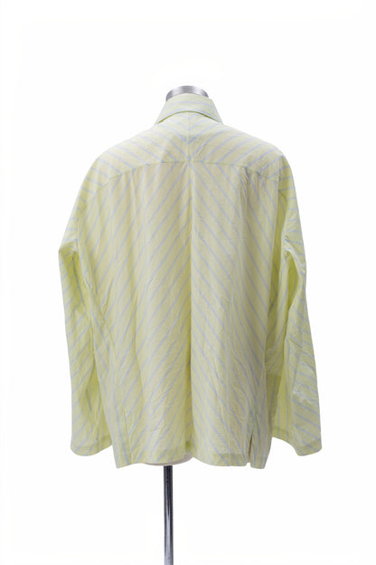 “Stripes-Play” Wrinkled Shirt Jacket - MH26AJK03B