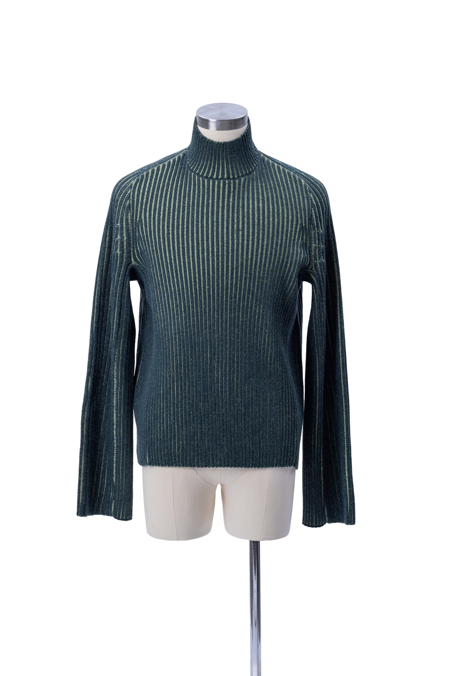 2-Tone Rib Turtle Neck Sweater - MH26AKS02