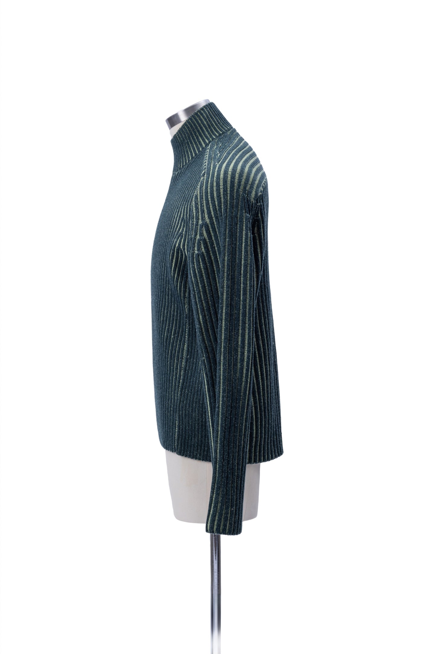 2-Tone Rib Turtle Neck Sweater - MH26AKS02