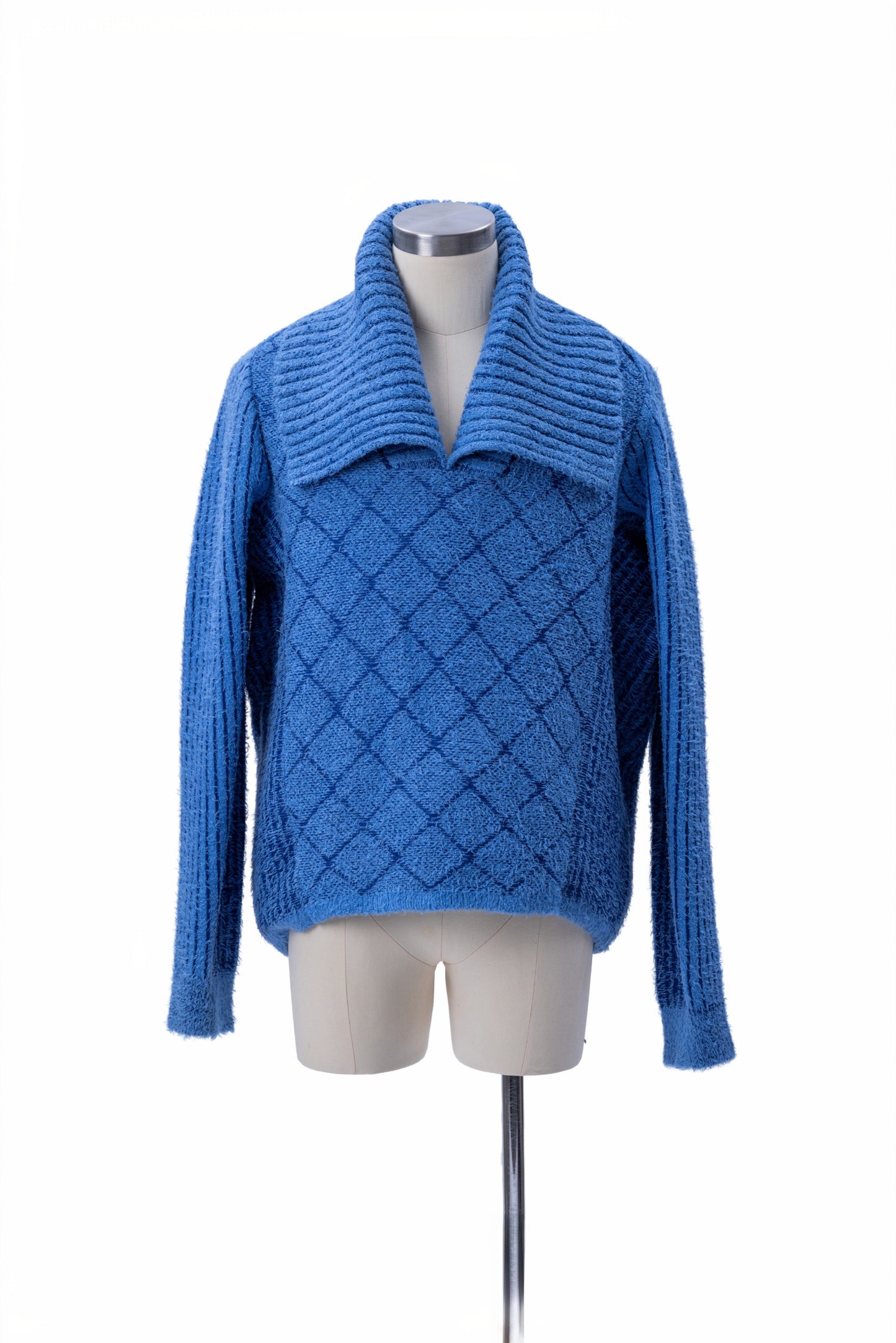 Mixed Texture Jacquard Knit Sweater - MH26AKS03A