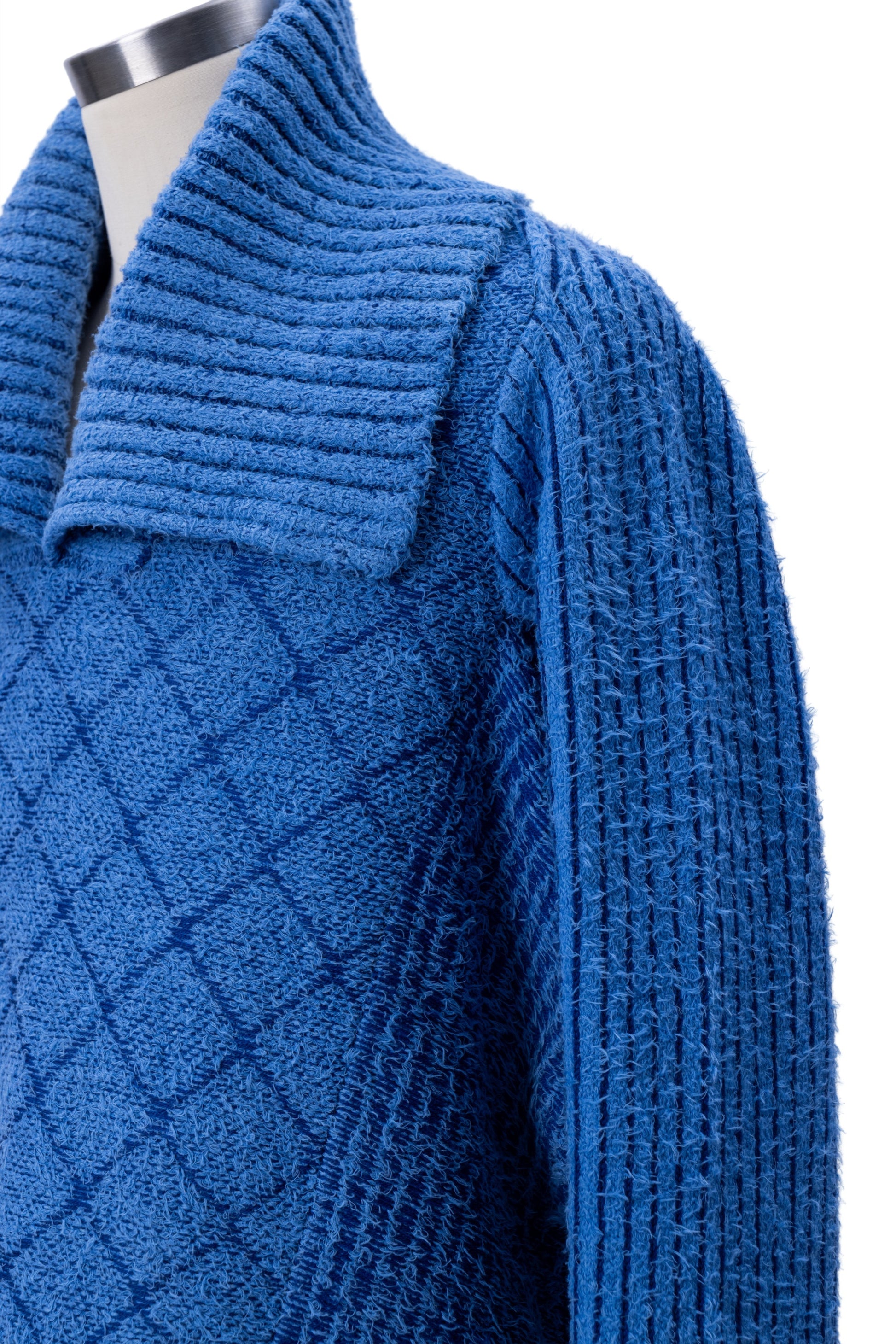 Mixed Texture Jacquard Knit Sweater - MH26AKS03A