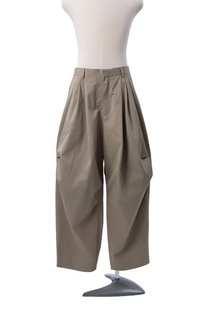 Triple-Pleated Barrel Chinos - MH26AP01A