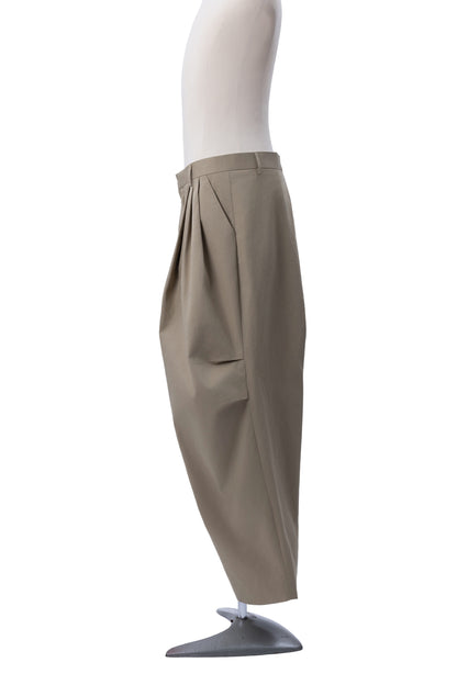 Triple-Pleated Barrel Chinos - MH26AP01A