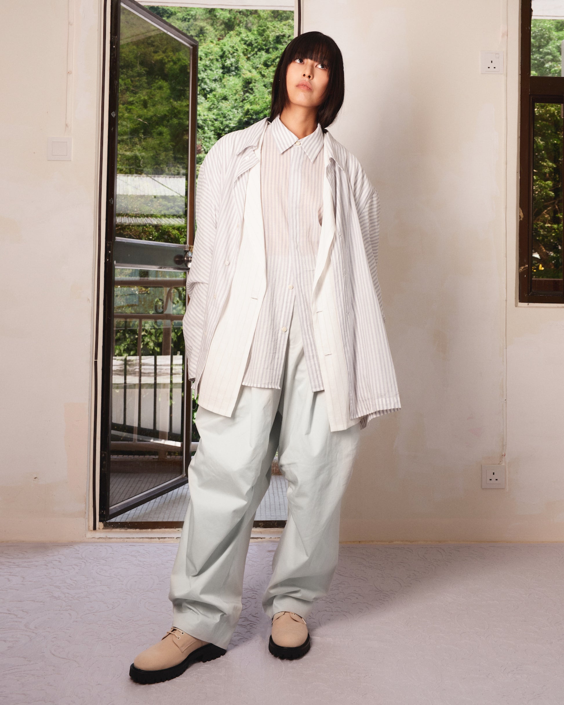 Bias-Cut Sleeves Dress Shirt - MH26AST01A