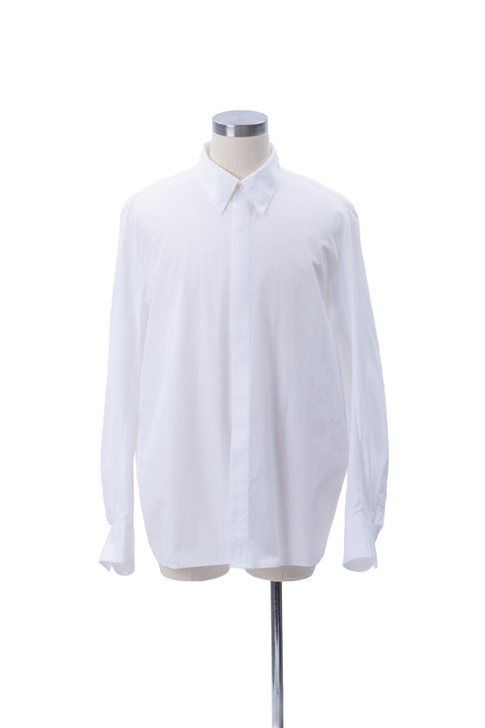 Thomas Mason Bias-Cut Sleeves Dress Shirt - MH26AST01B