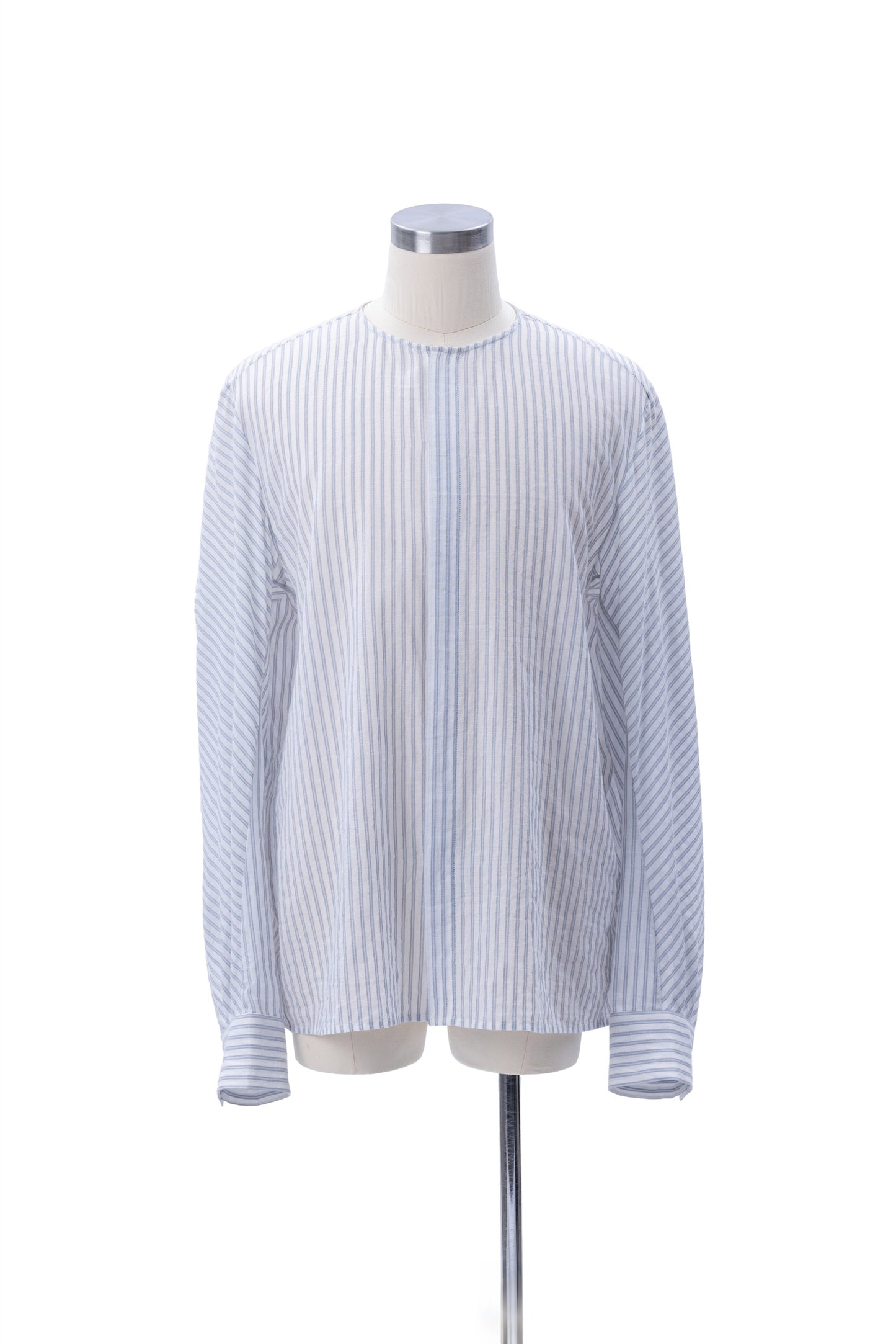 Bias-Cut Sleeves Collarless Shirt - MH26AST02A