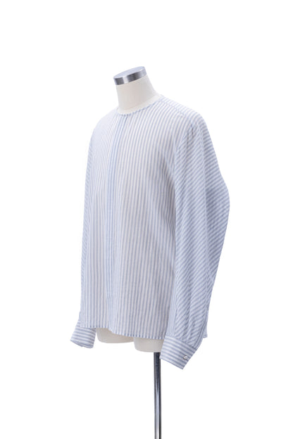 Bias-Cut Sleeves Collarless Shirt - MH26AST02A