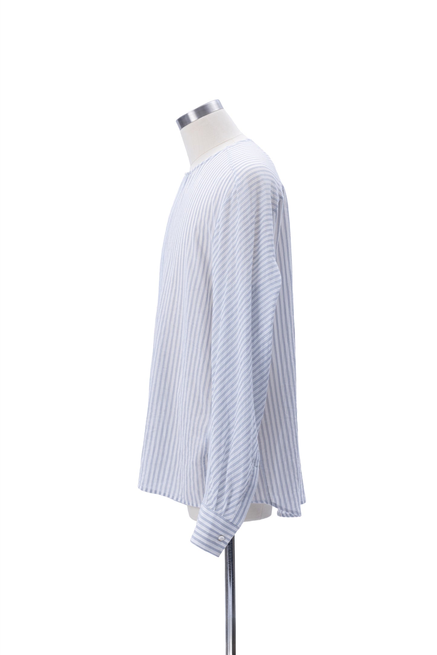 Bias-Cut Sleeves Collarless Shirt - MH26AST02A