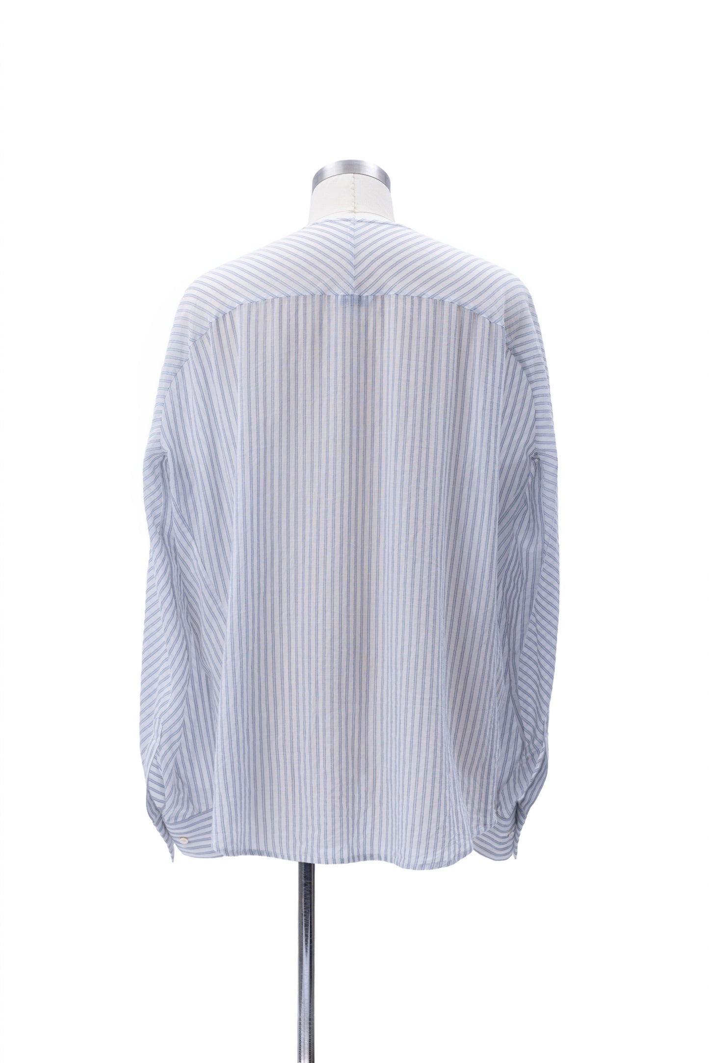 Bias-Cut Sleeves Collarless Shirt - MH26AST02A