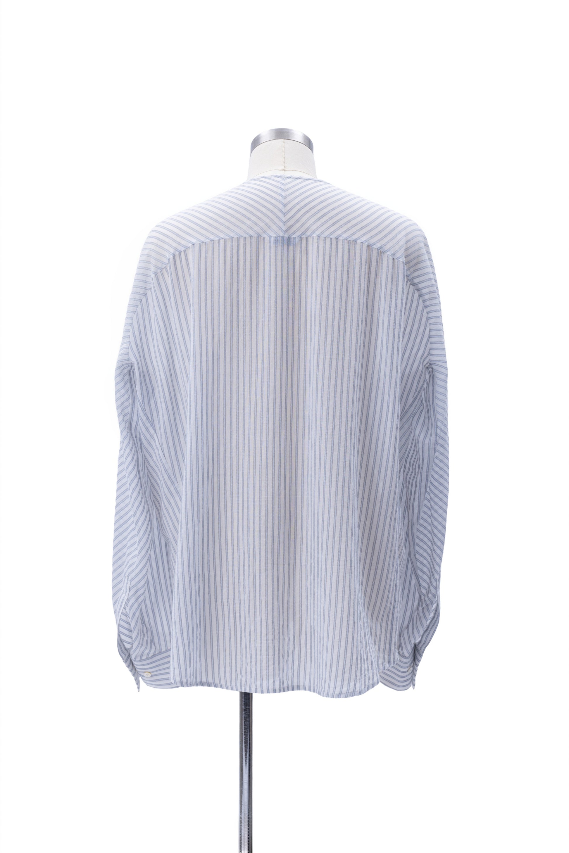 Bias-Cut Sleeves Collarless Shirt - MH26AST02A