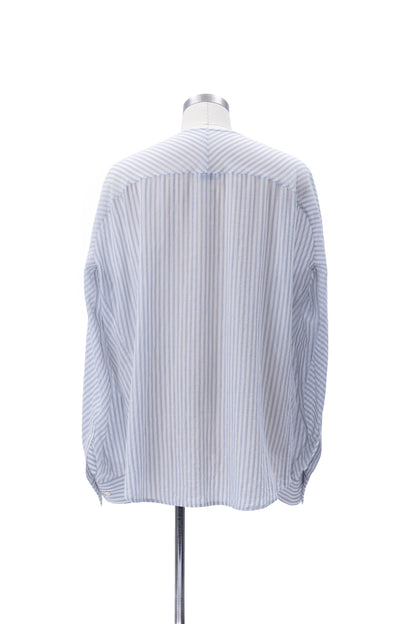 Bias-Cut Sleeves Collarless Shirt - MH26AST02A