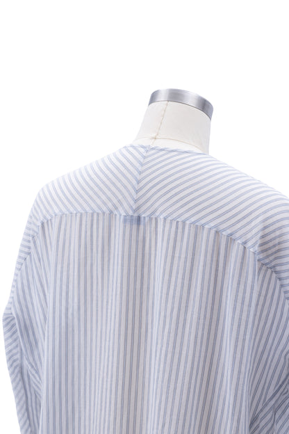 Bias-Cut Sleeves Collarless Shirt - MH26AST02A