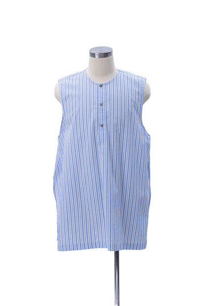 Sleeveless Henley Neck Woven Top - MH26AST03A