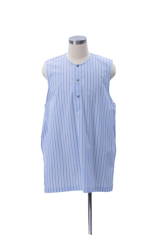 Sleeveless Henley Neck Woven Top - MH26AST03A