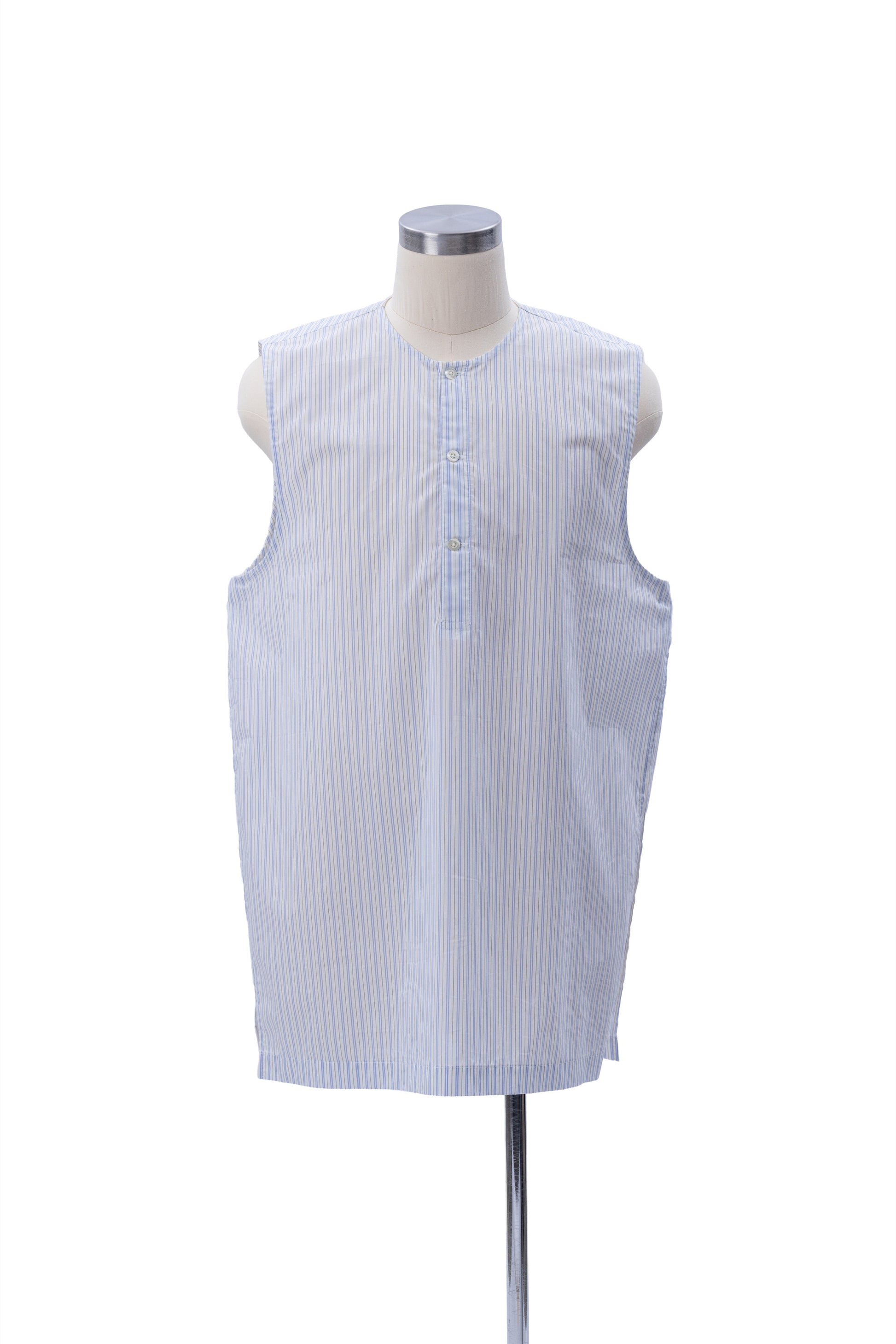 Sleeveless Henley Neck Woven Top - MH26AST03B