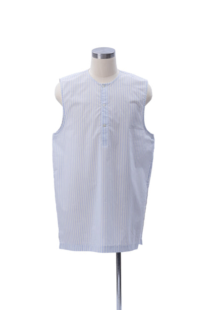Sleeveless Henley Neck Woven Top - MH26AST03B