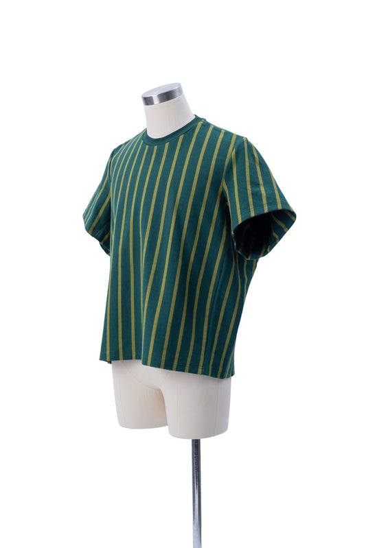 Vertical Stripes Short Sleeves Tee - MH26AT01B