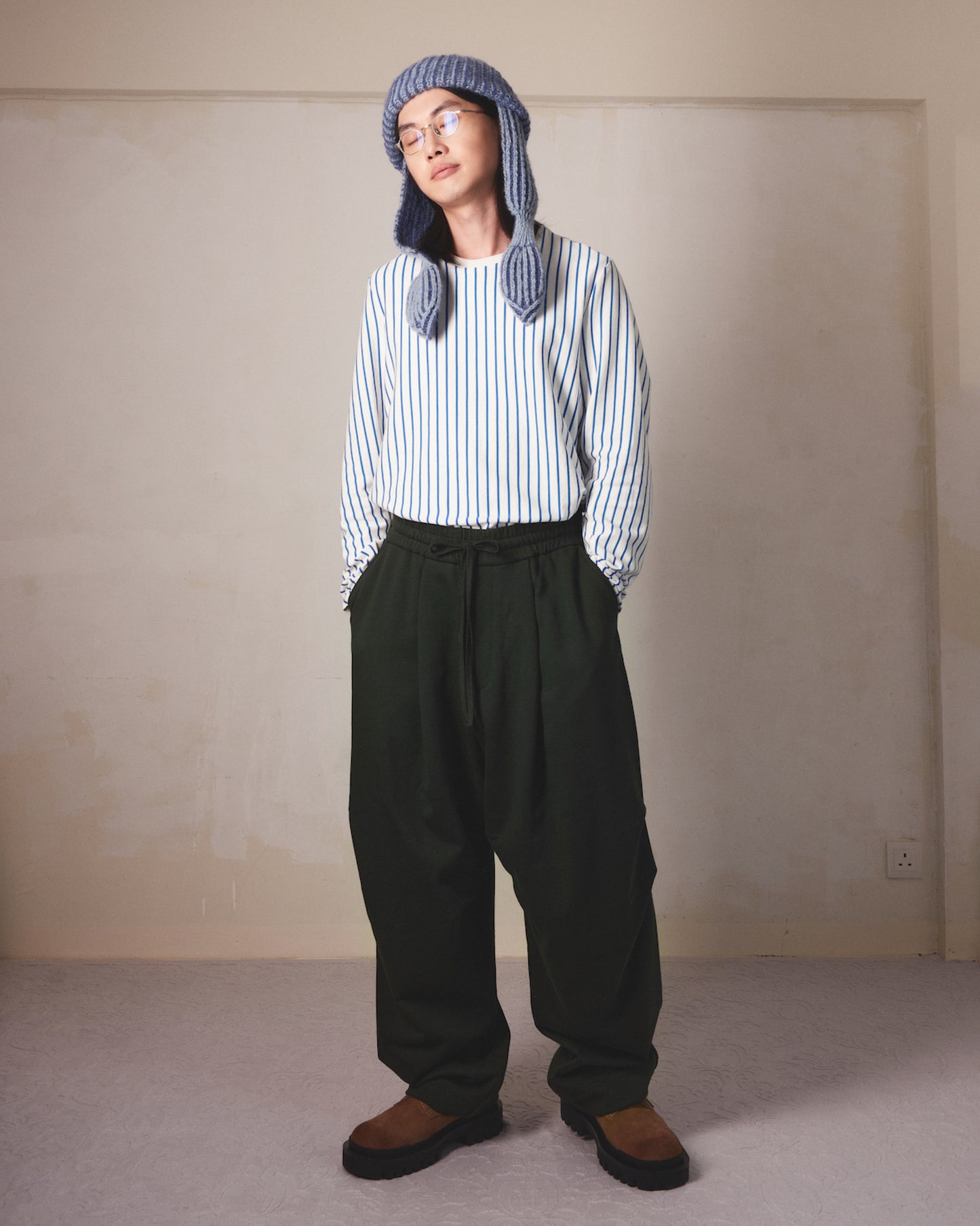 Vertical Stripes Long Sleeves Tee - MH26AT02A