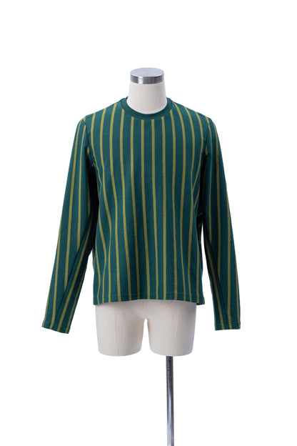 Vertical Stripes Long Sleeves Tee - MH26AT02B