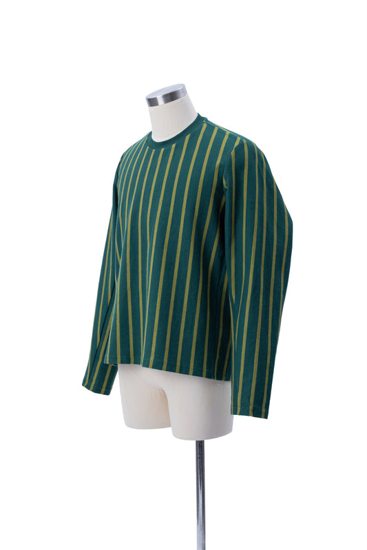 Vertical Stripes Long Sleeves Tee - MH26AT02B